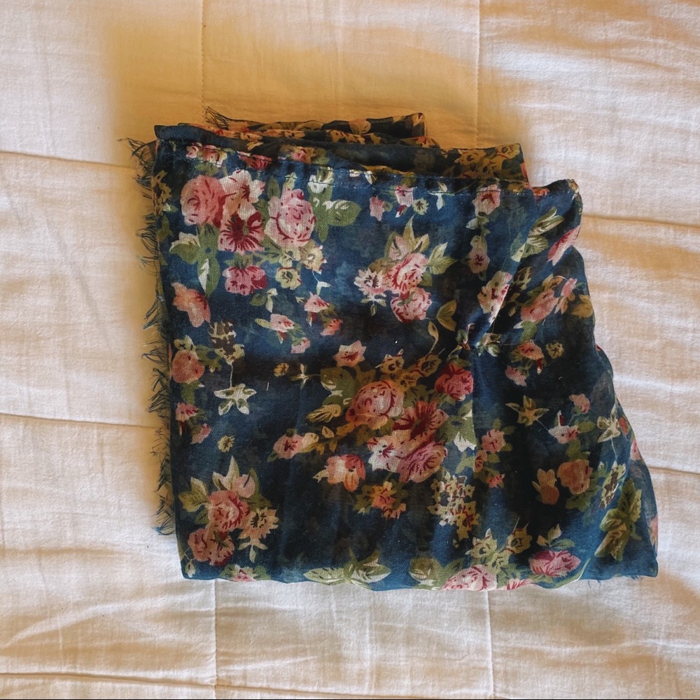 Floral infinity scarf
